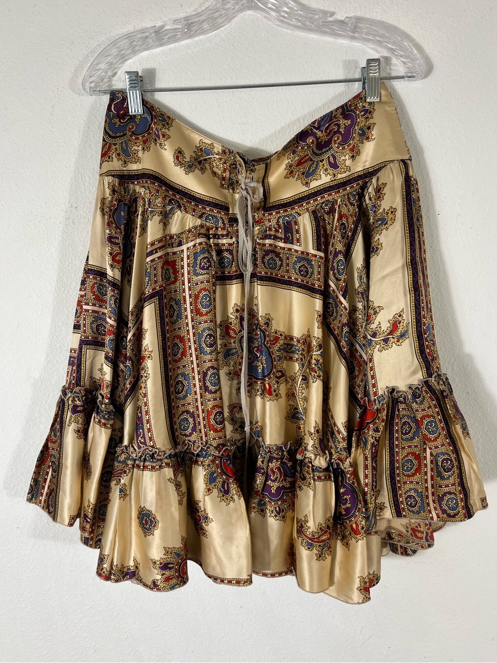Vintage AB/Soul by Emanuel s.p.a. 100% Silk Mini Skirt Italy